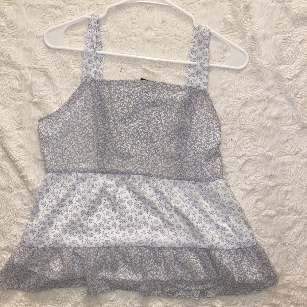 Paper Crane Floral Flowy Tank